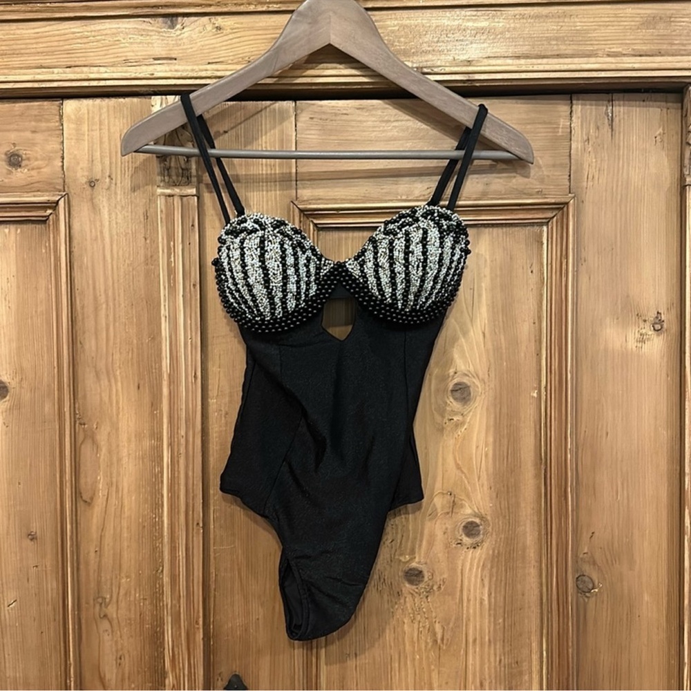 PatBO Shell Beaded Swimsuit - Picture 3 of 10
